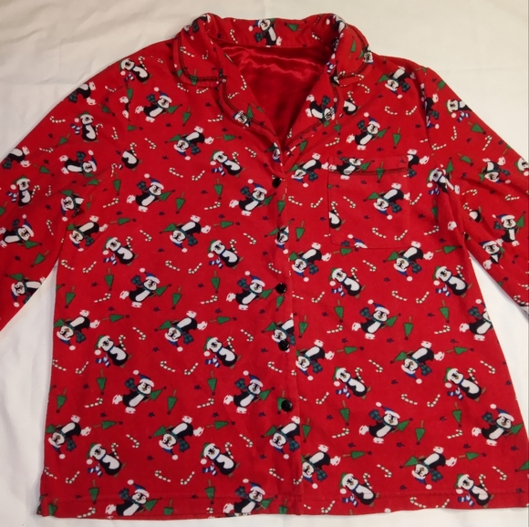 Christmas Penguin Soft Fleece Pajama Set L(12-14) - Picture 4 of 7